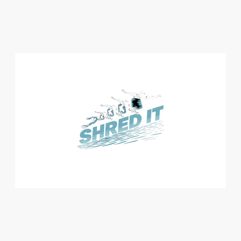 Shred It: Dynamic Snowboarding Graphic Design Travel Mug