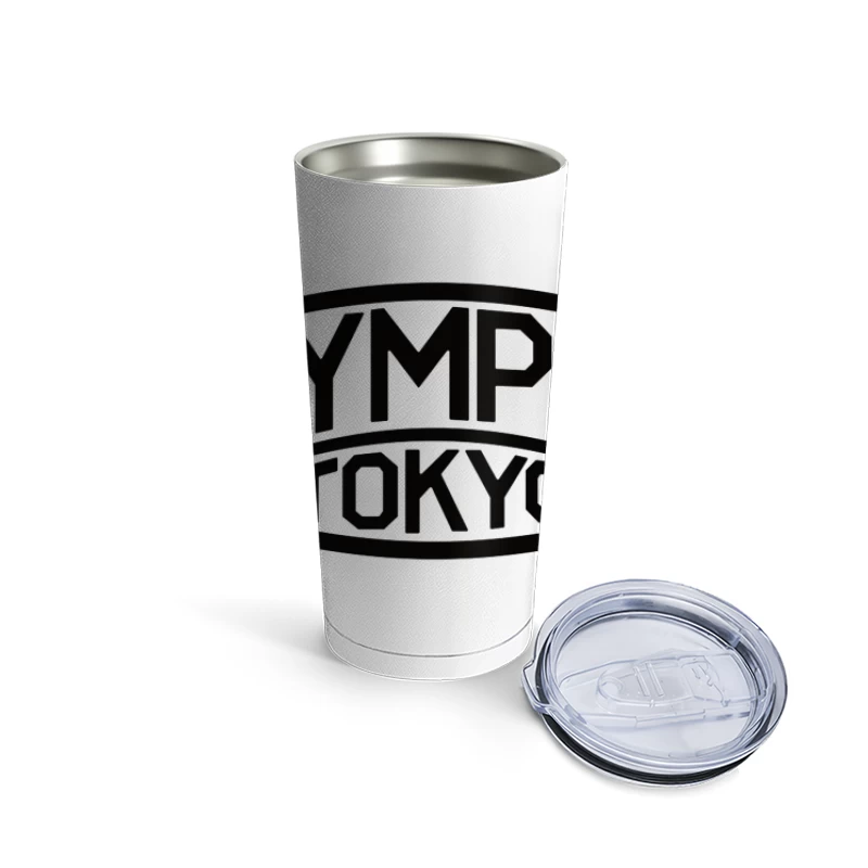 Olympus Tokyo Vintage Camera Brand Logo Travel Mug