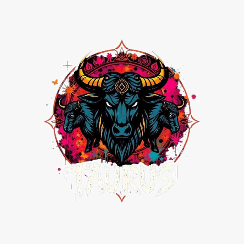 Taurus Astrology Art Cotton Tote Bag
