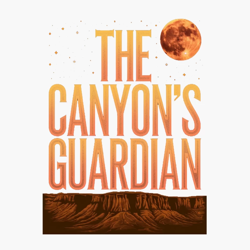 Mysterious Desert Moon: The Canyon's Guardian Book Cover Cotton Tote Bag