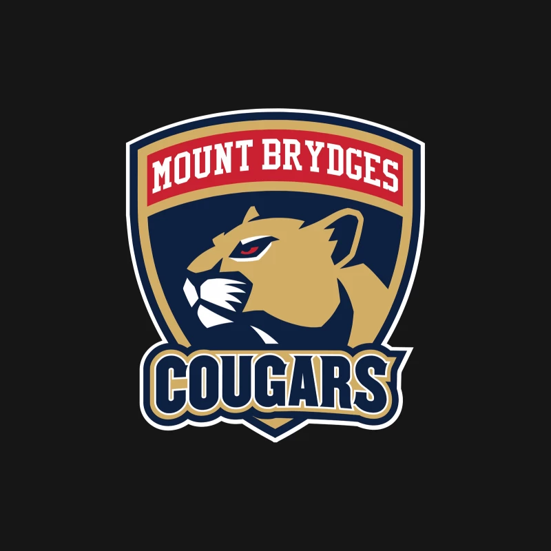 Mount Brydges Cougars Team Sports Logo Female Long Sleeve T-Shirt