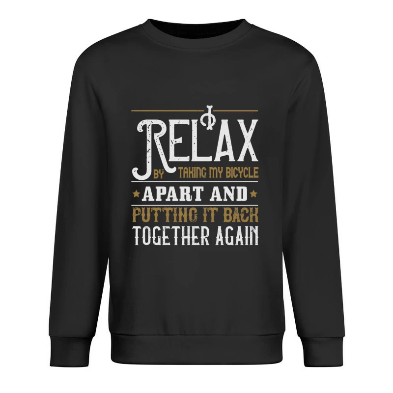 Détente et Vélo: Assemblage Créatif Homme Sweat-shirt à enfiler