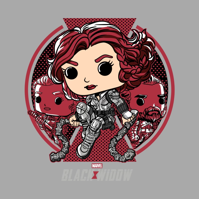 Marvel Black Widow Character Art Male Pullover Hoodie