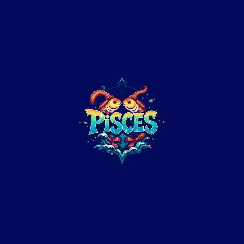 Pisces Zodiac Sign Illustration iPhone Case