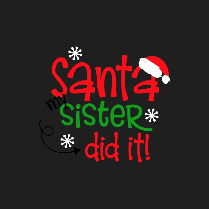 Humour de Noël: Santa, ma sœur l'a fait! Homme Débardeur
