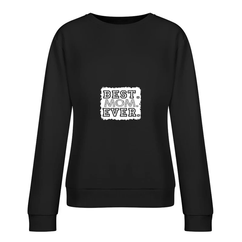 Design Typographique Noir et Blanc Femme Sweat-shirt à enfiler