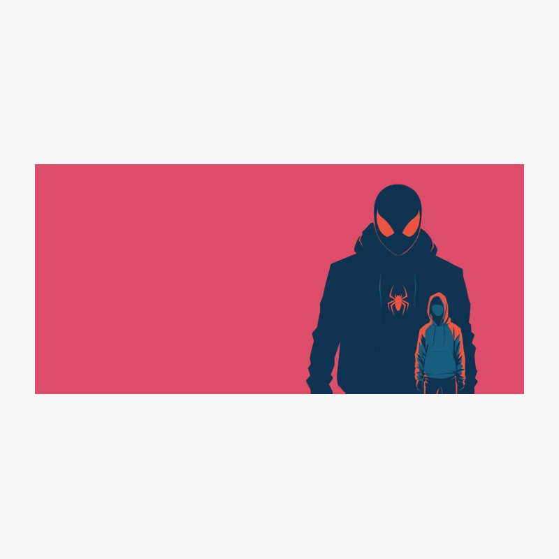 Minimalist Spider-Man Hoodie Illustration Coffee Mug