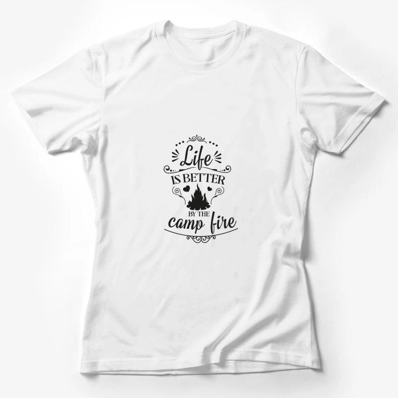 Vie autour du feu de camp Femme T-Shirt