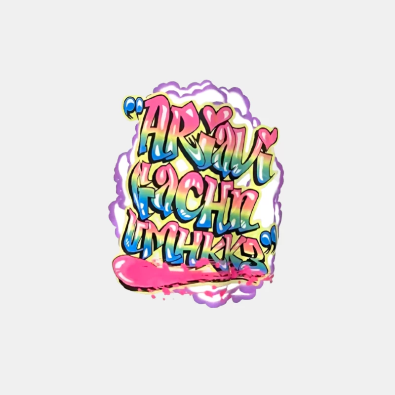 Farbige Graffiti-Worte Herren Tanktops