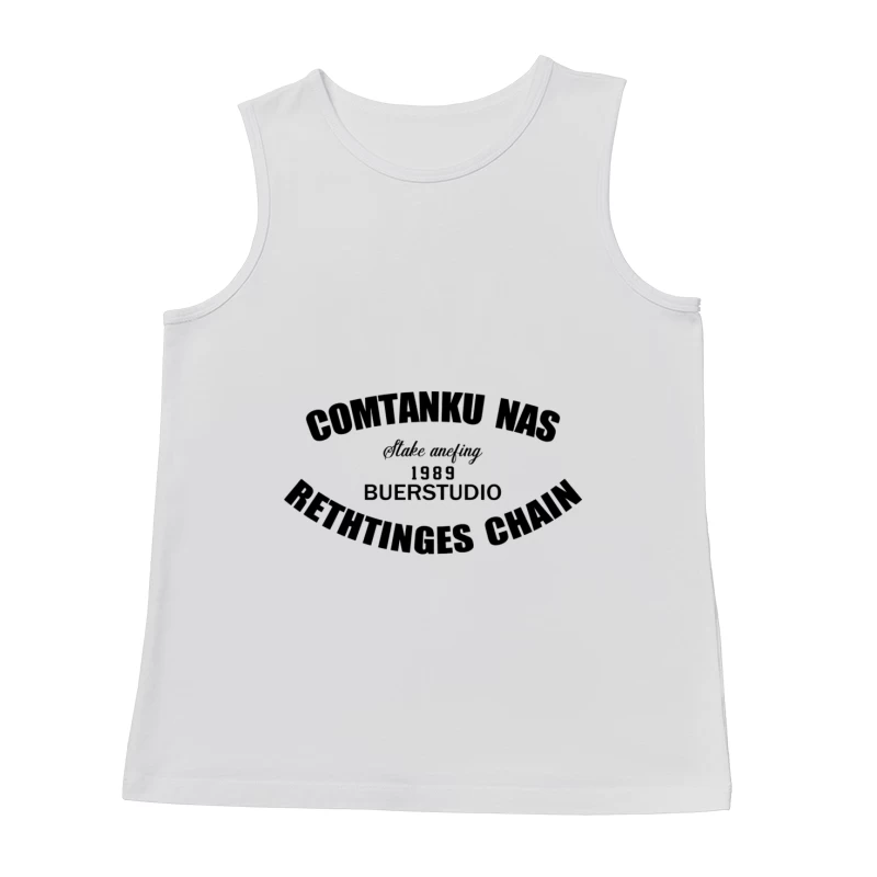 Retro-Design mit Text Herren Tanktops