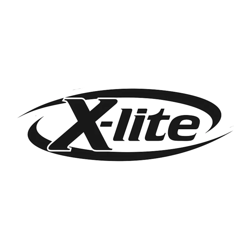 X-lite Black and White Brand Logo Design Desk Mat