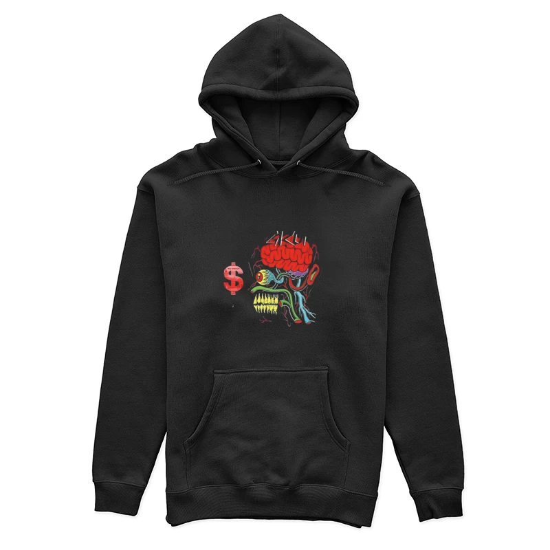 Gehirndesign mit Dollarzeichen Damen Pullover Hoodie