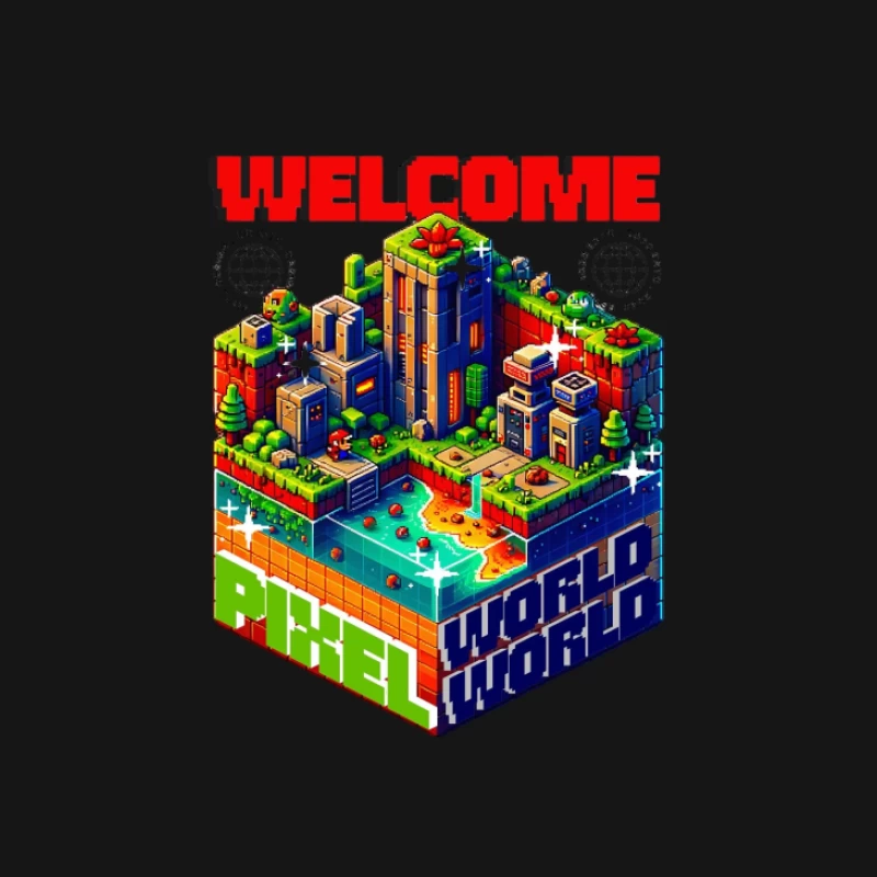 Willkommen in der Pixelwelt Herren Langarm T-Shirt