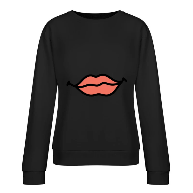 Design de lèvres modernes Femme Sweat-shirt à enfiler