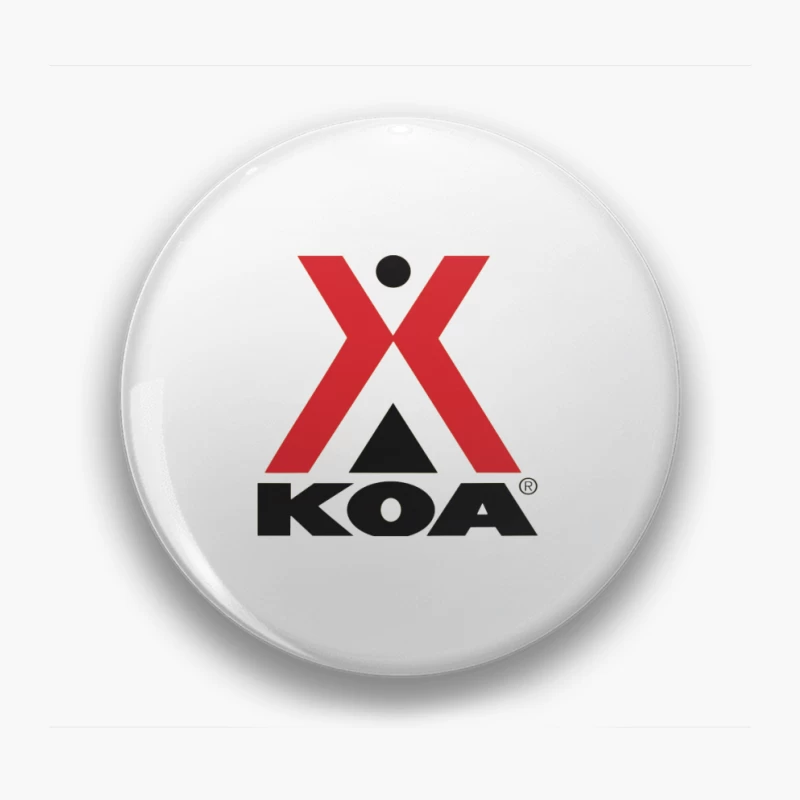 KOA (Kampgrounds of America) Official Logo Design Pin