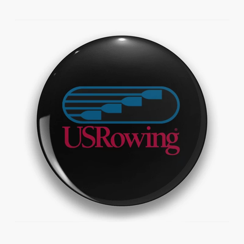 US Rowing Official Sports Organization Logo Pin