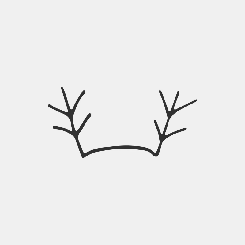 Cornes de cerf illustration minimaliste Homme Débardeur