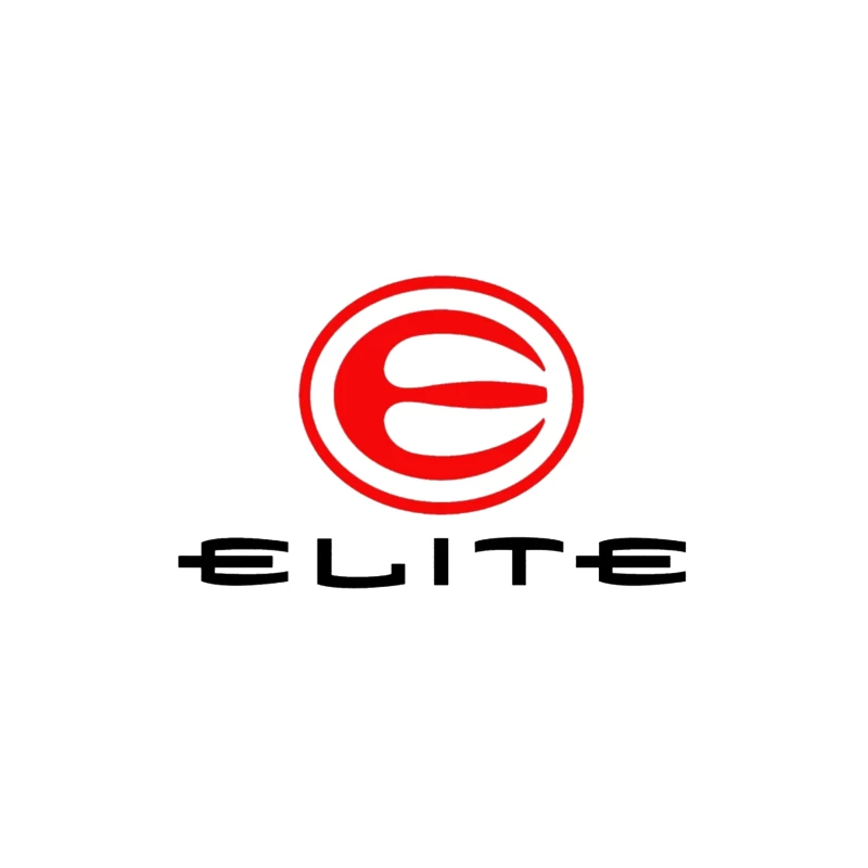 Elite Sports Brand Red and White Minimal Logo Travel Mug