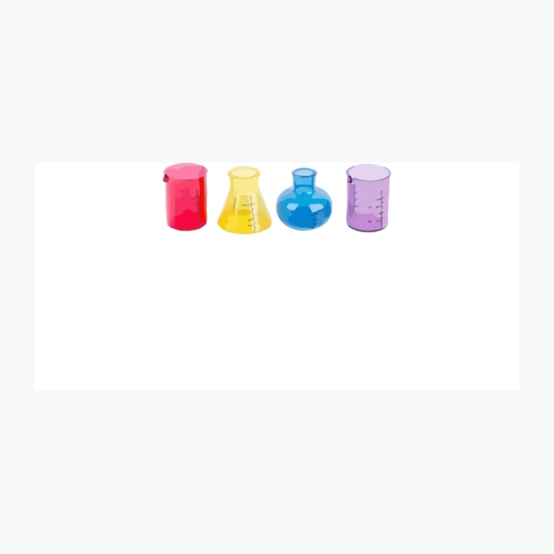 Colorful Laboratory Glassware Set for Chemistry Experiments Coffee Mug