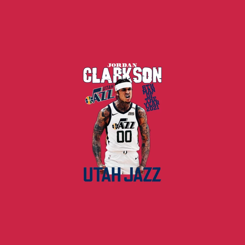 Jordan Clarkson of the Utah Jazz Desk Mat