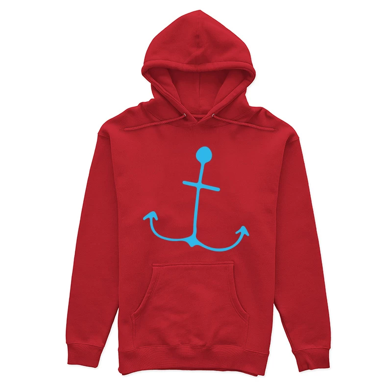 Ancre Stylisée Bleue Femme Sweat à capuche