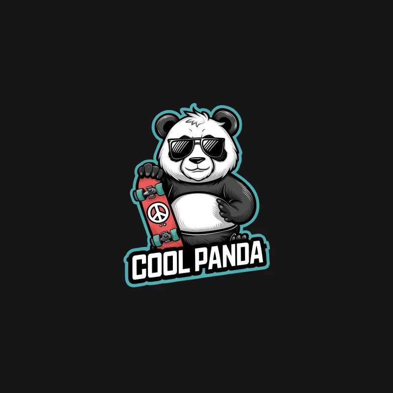 Cool Panda 01 Desk Mat