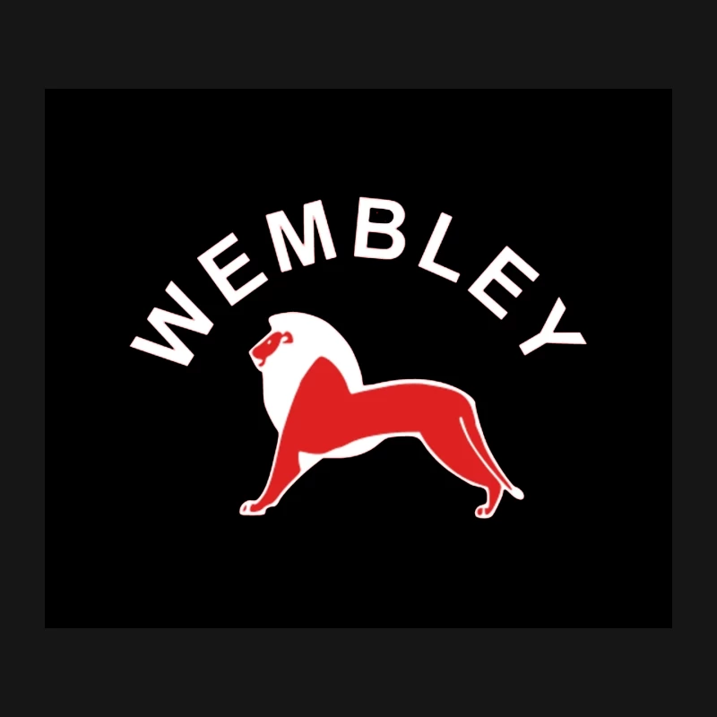Wembley Red Greyhound Logo Design Mouse Pad