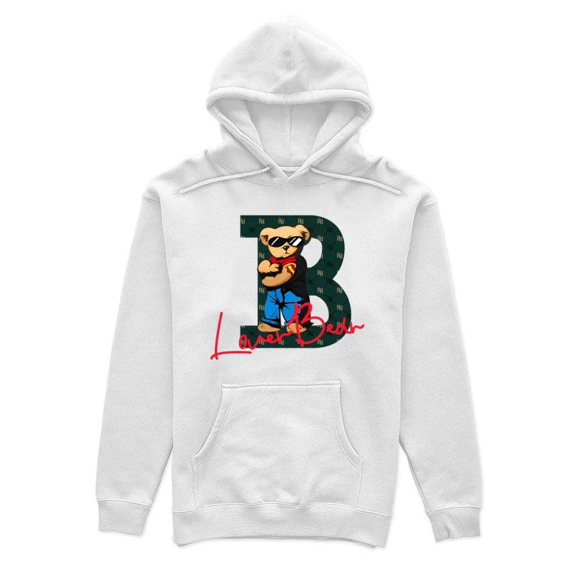 Lässiger Bären-Style mit Buchstabe B Damen Pullover Hoodie