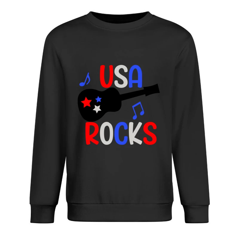USA Rocks avec Musique et Étoiles Homme Sweat-shirt à enfiler