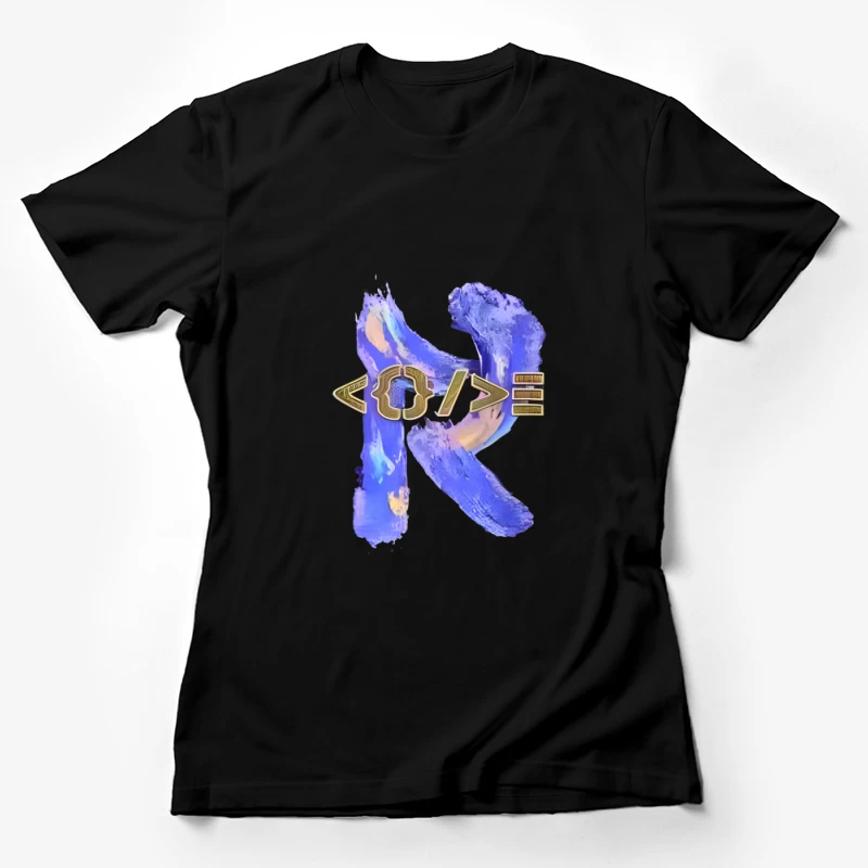 Kreatives Design mit Farben und Symbolen Damen T-Shirt
