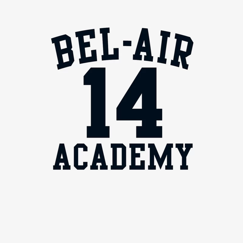 Bel-Air Academy Number 14 Athletic Jersey Design Female Long Sleeve T-Shirt