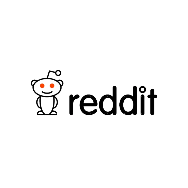 Reddit Logo with Snoo Mascot Throw Pillow