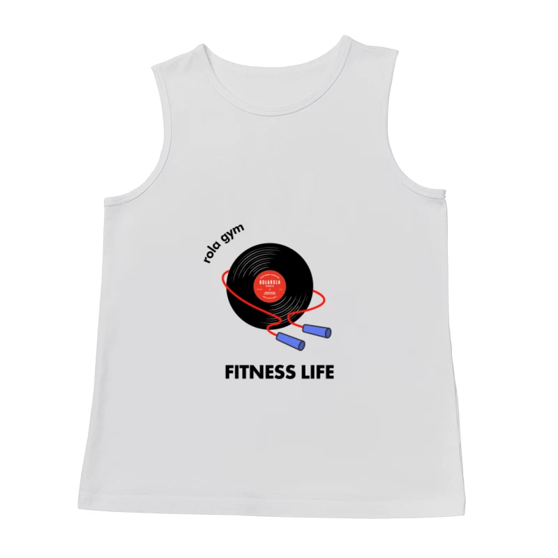 Springseil mit Schallplatte Herren Tanktops