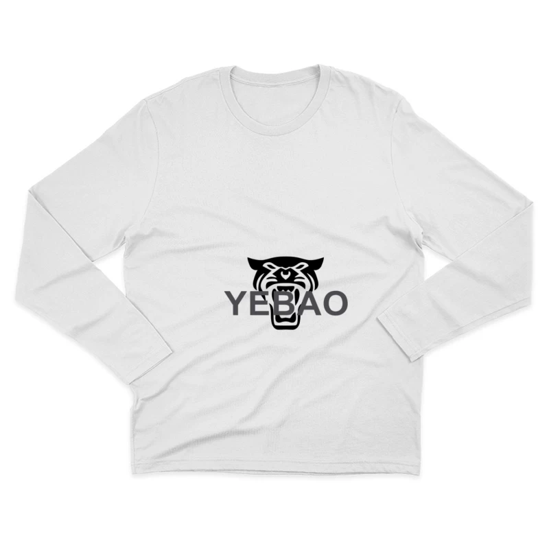 Yebao Logo mit Tiger Herren Langarm T-Shirt
