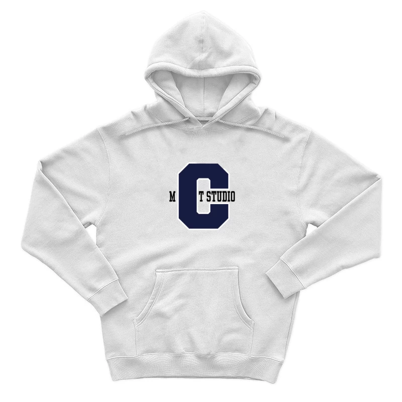 Logo Lettre C Bleu Homme Sweat à capuche