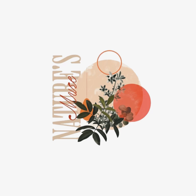 Inspiration de la nature: art floral en tons orange Femme Sweat-shirt à enfiler