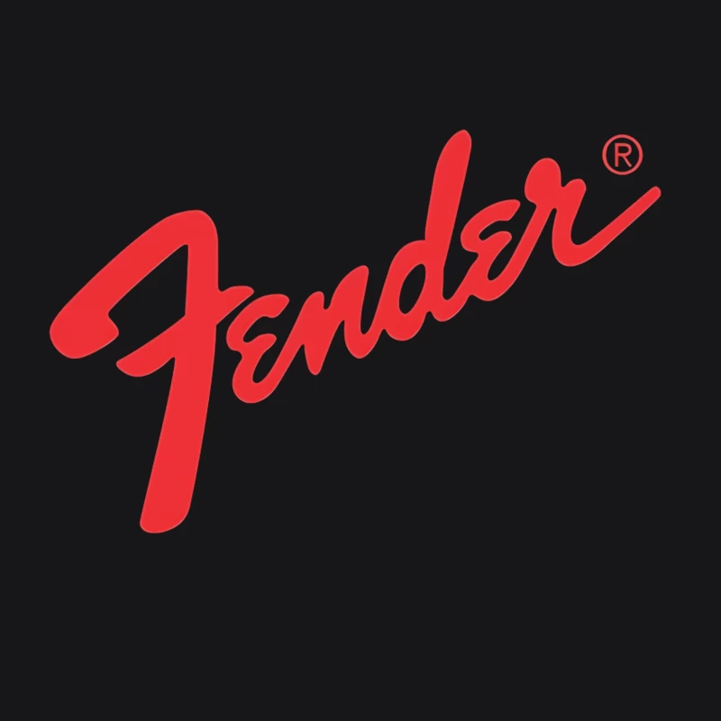 Fender Musical Instruments Corporation Red Logo Male Pullover Hoodie