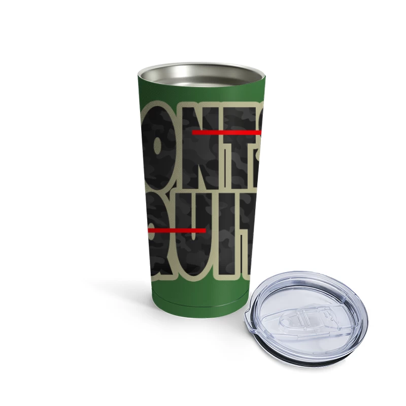 Motivational Quote on Perseverance Travel Mug