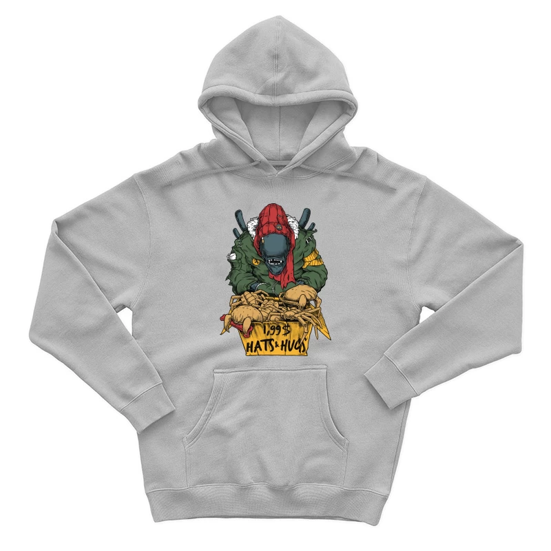 Monster Hat Vendor with Crabs Male Pullover Hoodie