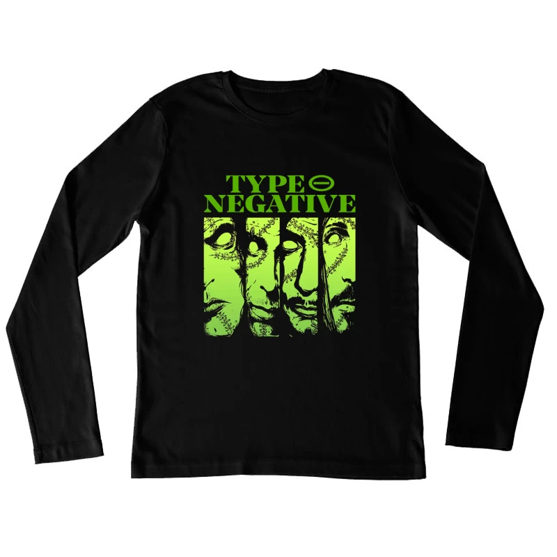 Type O Negative Faces Female Long Sleeve T-Shirt