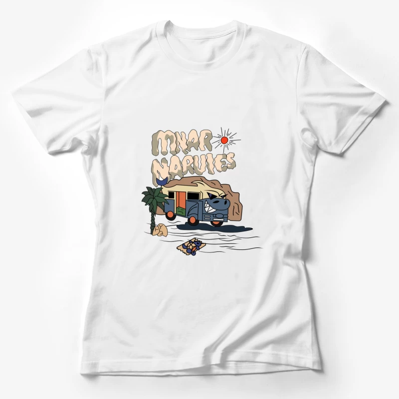 Abenteuerreise mit fröhlichem Bus Damen T-Shirt