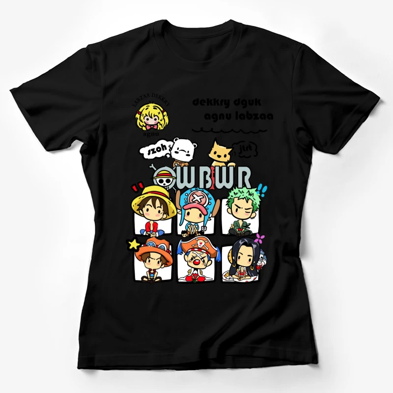 Lustige Piraten-Charaktere Damen T-Shirt