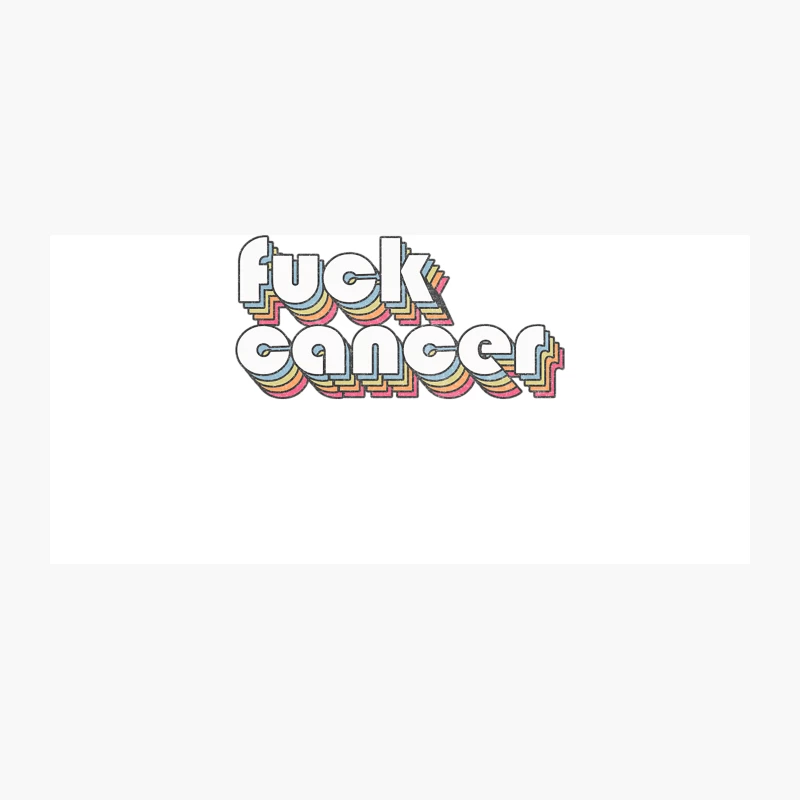 Fck Cancer  Cancer Fighter Typography Design Coffee Mug