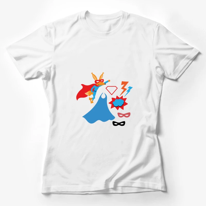 Renard Super Héros Coloré Femme T-Shirt