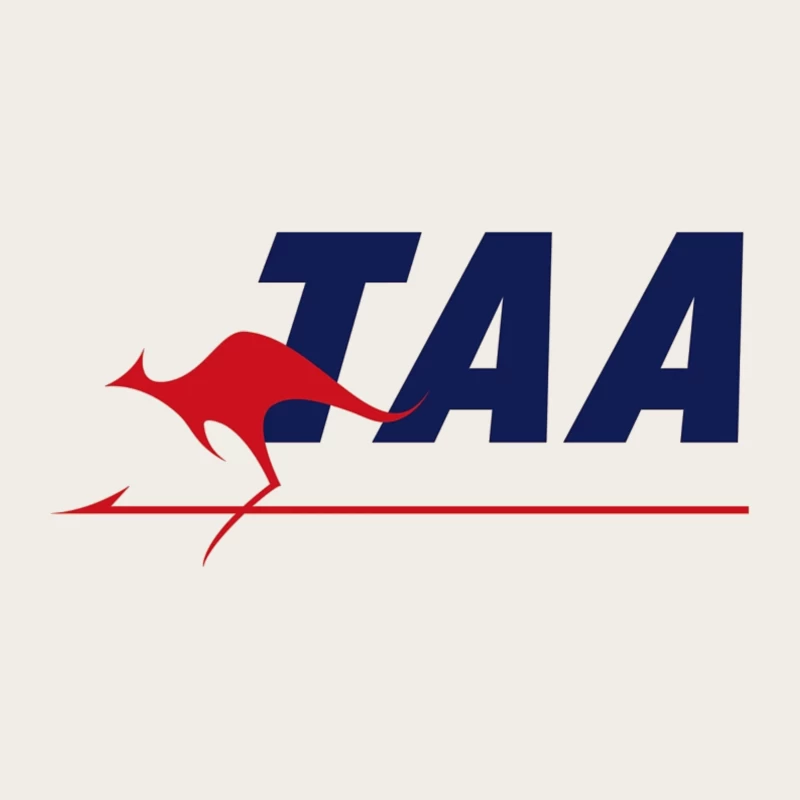 TAA (Trans Australia Airlines) Vintage Logo with Red Kangaroo Bucket Hat