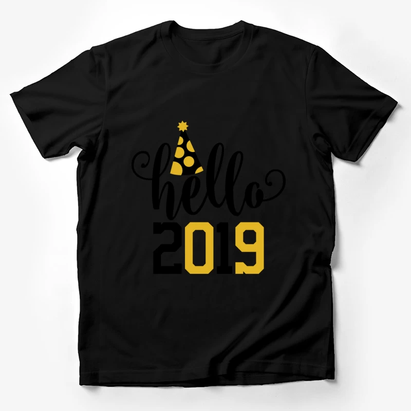 Bonne année 2019 avec chapeau festif Homme T-Shirt
