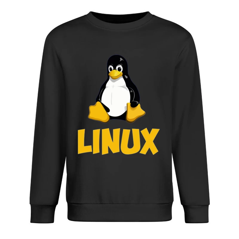 Tux: The Linux Operating System Mascot Logo Male Pullover Sweatshirt