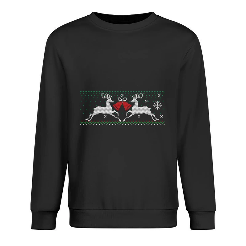 Pull de Noël avec rennes et cloches Homme Sweat-shirt à enfiler