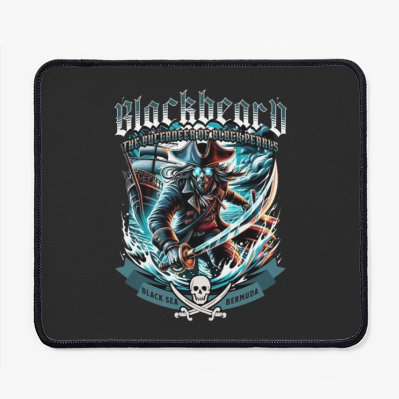 Dark Pirate Warrior of the Black Sea and Bermuda Mouse Pad