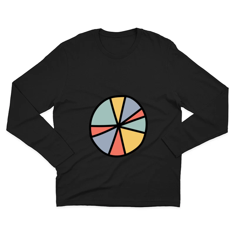 Diagramme de pente coloré Homme Manches Longues T-Shirt